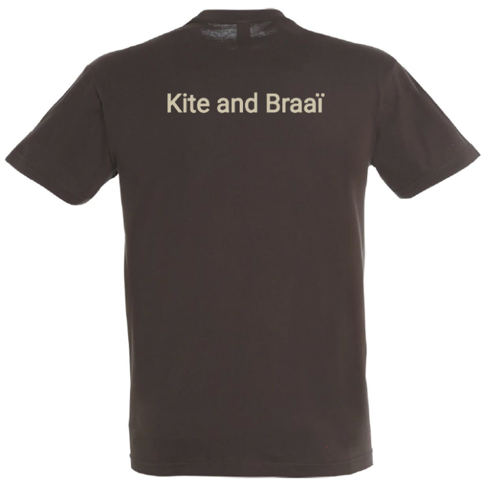 Teeshirt Stoked to Ride "Kite and Braaï" Brown – Image 2