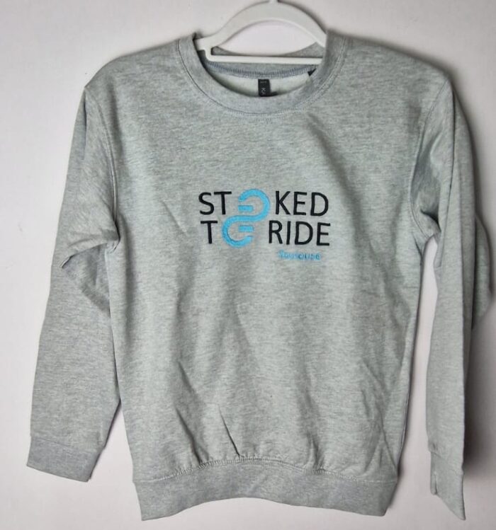 Sweat Enfant Stoked To Ride Brodé – Image 2